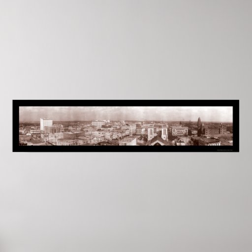 San Antonio Texas Photo 1910 Poster