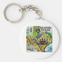 San Antonio TX Keychain
