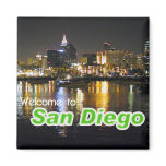 San Diego at Night Fridge Magnets