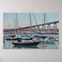 San Diego Bay and Bridge Posters