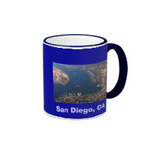 San Diego, CA aerial, San Diego, CA Coffee Mugs