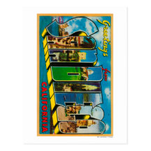 San Diego, California - Large Letter Scenes Postcard