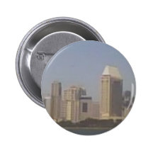 San Diego from Coronado Pinback Buttons