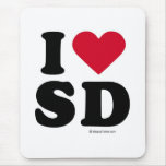 SAN DIEGO - "I LOVE SD" "I LOVE SAN DIEGO" mousepads