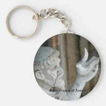 San Francis and the dove Key Chains