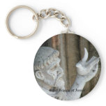 San Francis and the dove keychains