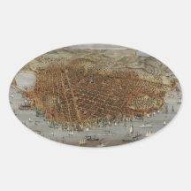 San Francisco 1878 Oval Sticker