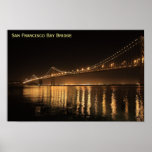 San Francisco Bay Bridge by Night posters