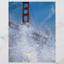 San Francisco Bridge under spray, California, U.S. Custom Flyer