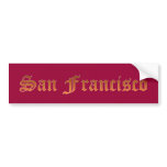 San Francisco bumper stickers