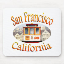 San Francisco California Cable Car Mouse Pads