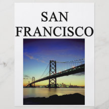 san francisco california full colour flyer