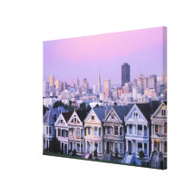 San Francisco, California. View of Victorian Canvas Prints