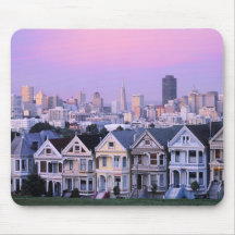 San Francisco, California. View of Victorian Mouse Mats