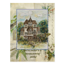 San Francisco House Warming invitation postcard