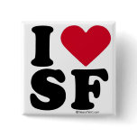 SAN FRANCISCO - "I LOVE SF" "I LOVE SAN FRANCISCO" buttons