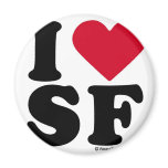 SAN FRANCISCO - "I LOVE SF" "I LOVE SAN FRANCISCO" magnets