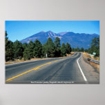 San Francisco peaks, flagstaff rebuilt, highway 66 Print