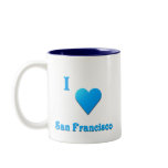 San Francisco -- Sky Blue mugs