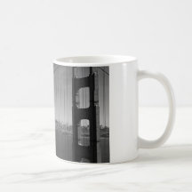 San Francisco through Golden gate Bridge Coffee Mug