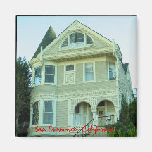 San Francisco Victorian House Magnet