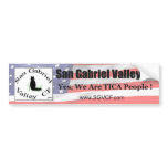 San Gabriel Valley CF (SGVCF) Bumper Sticker bumper stickers