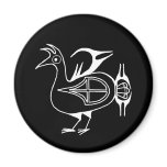 San Idelfonso Water Bird Fridge Magnets
