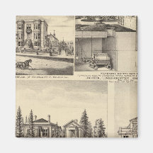 San Jose residences, businesses, college Fridge Magnets