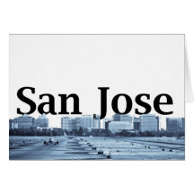 San Jose Skyline with San Jose in the Sky Cards