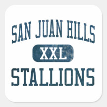 San Juan Hills Stallions Athletics Square Sticker