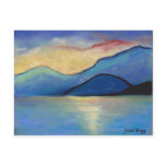 San Juan Island Twilight in Pasels Post Cards