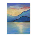 San Juan Island Twilight in Pasels Post Cards