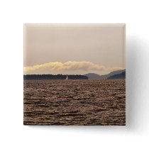 San Juan Islands Sail Pinback Buttons