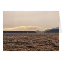 San Juan Islands Sail Greeting Card
