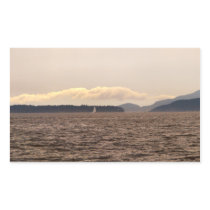 San Juan Islands Sail Rectangle Stickers