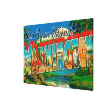 San Juan Islands, WashingtonLarge Letter Canvas Print