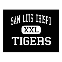 San Luis Obispo - Tigers - High - San Luis Obispo Post Card