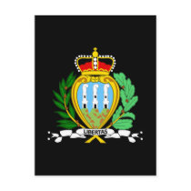 San Marino Coat of Arms Postcard