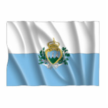 SAN MARINO FLAG ACRYLIC CUT OUT
