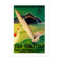 San Sebastian Vintage PosterEurope postcards