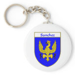Sanchez Coat of Arms/Family Crest keychains