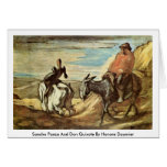 Sancho Panza And Don Quixote By Honore Daumier cards