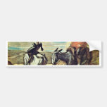 Sancho Panza And Don Quixote In The Mountains By D Bumper Stickers
