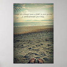 Sand Betweem Your Toes Posters