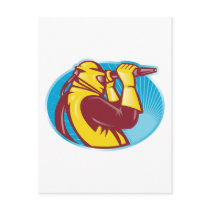 sand blaster sandblasting sandblaster worker retro post card
