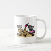Sand Castle @ Kittyland Beach Coffee Mug