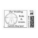 Sand Dollar Beach Wedding postage