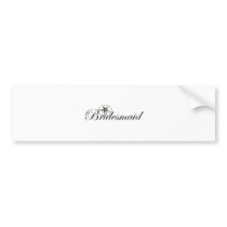 Sand Dollar Bridesmaid Bumper Stickers