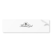 Sand Dollar Flower Girl Bumper Sticker