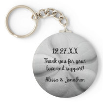Sand Dollar Personalised Key Ring Wedding Favour